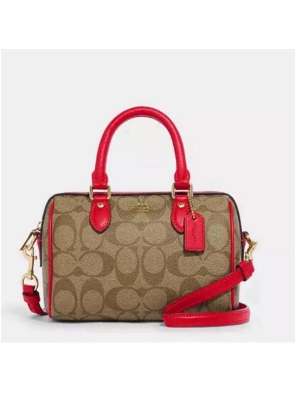 Coach Mini Rowan Satchel Bag In Signature Canvas # CH469